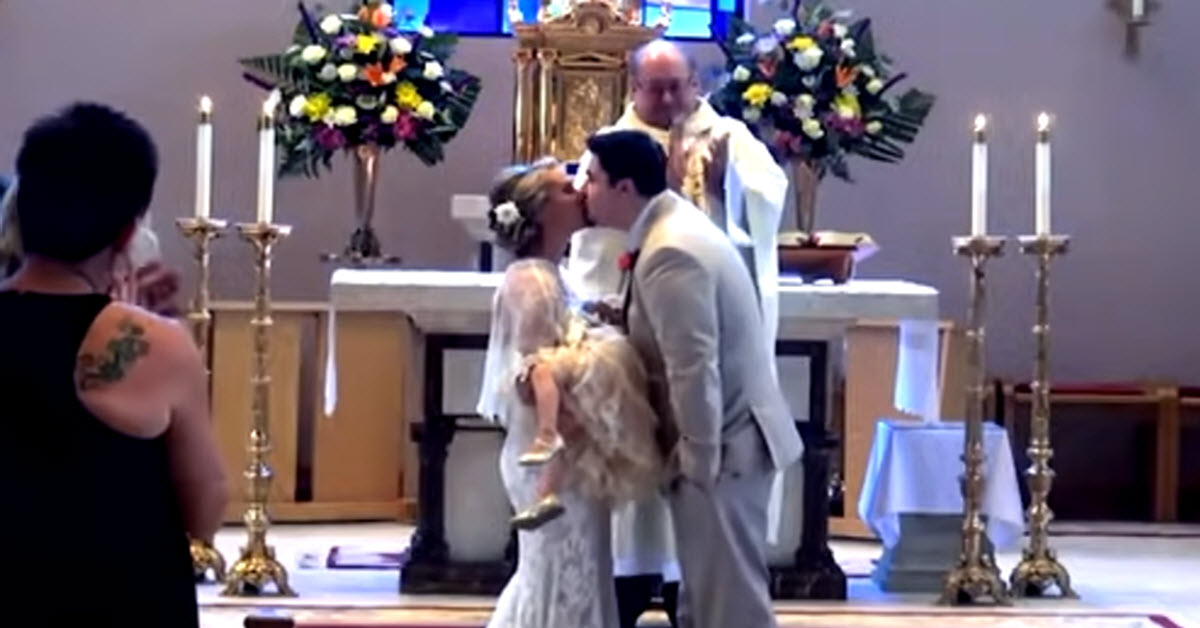 Bride Pauses During Vows To Breastfeed Her 2-Year-Old Daughter