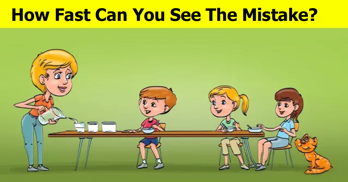 This Simple Picture Puzzle Will Leave You Frustrated – Can You Spot The Mistake?
